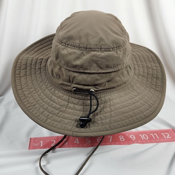 The North Face Bucket Hat Hiking Sun Khaki Nylon Adjustable Chin Strap&Fit - Picture 5 of 11